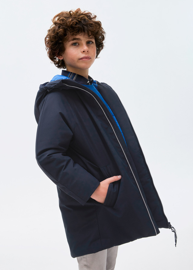 Chlapčenský kabát zimný - MYRL - long puffer jacket
