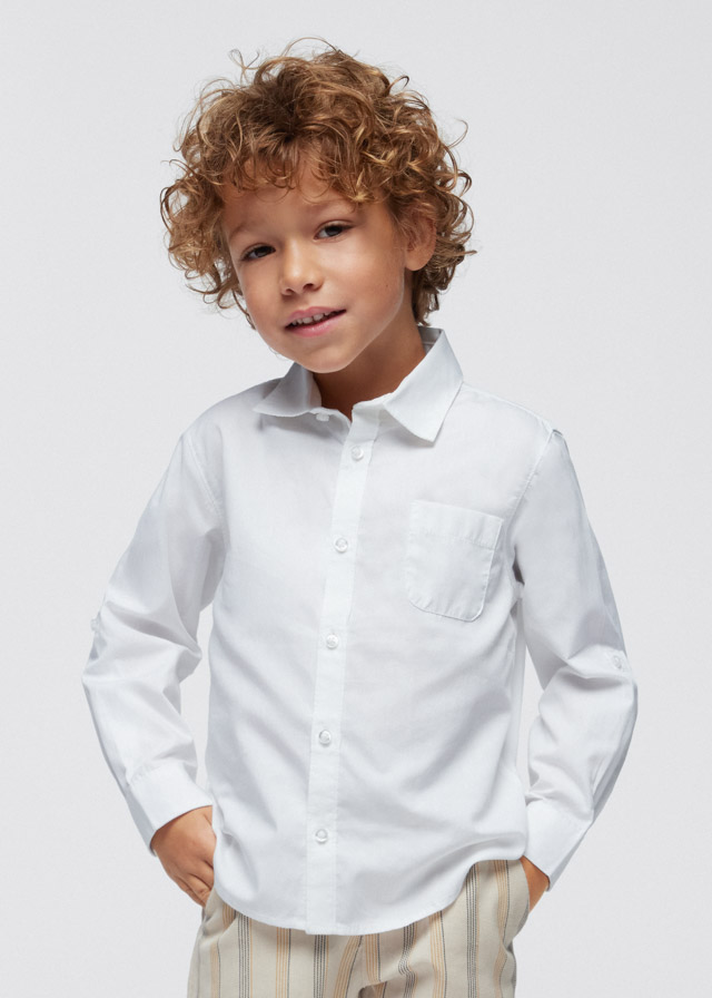 Chlapčenská košeľa s dlhým rukávom - MYRL - button