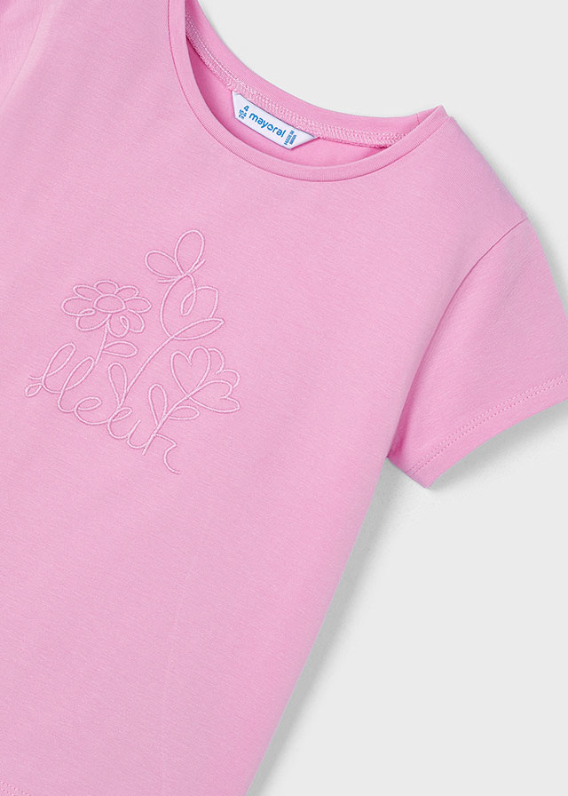 Dievčenské tričko s krátkym rukávom - MYRL - embroidered