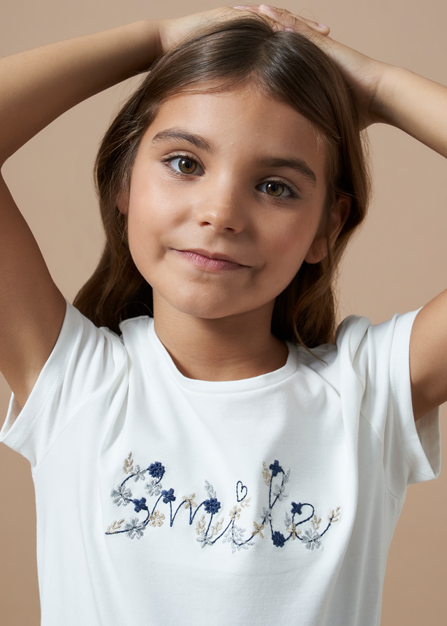 Dievčenské tričko s krátkym rukávom - MYRL - smile
