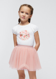 Dievčenské tričko s krátkym rukávom + sukňa - MYRL - 2set - 3953-31
