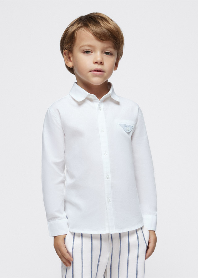 Chlapčenská košeľa s dlhým rukávom - MYRL - linen