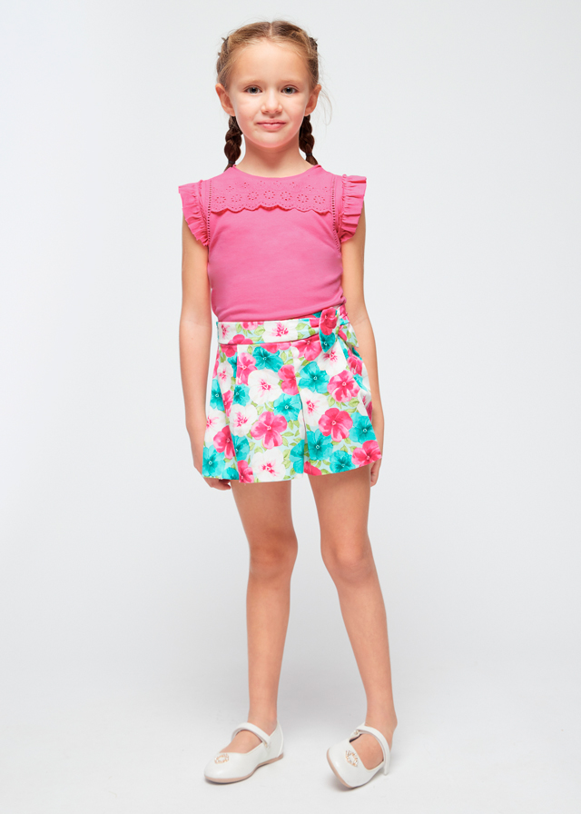 Dievčenské tričko bez rukávov - MYRL - eyelet