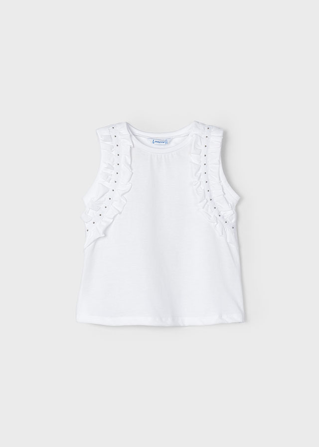 Dievčenské tričko bez rukávov - MYRL - studded