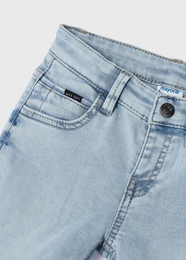 Chlapčenské nohavice riflové krátke - MYRL - denim