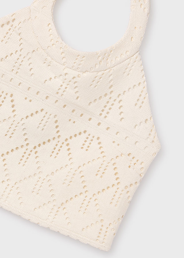 Dievčenské tričko bez rukávov - MYRL - Openwork Top