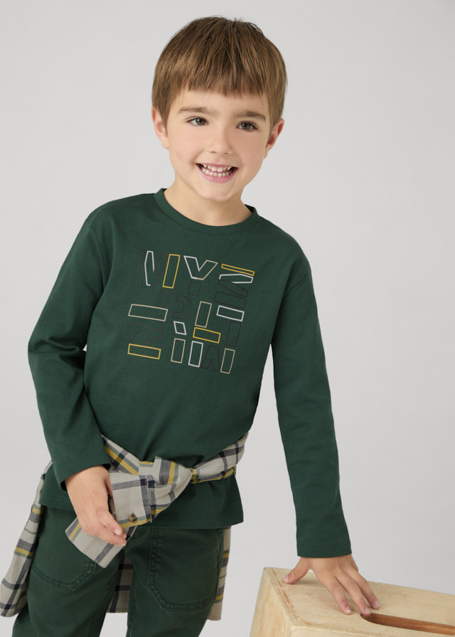 Chlapčenské tričko s dlhým rukávom - MYRL - Letters T-Shirt