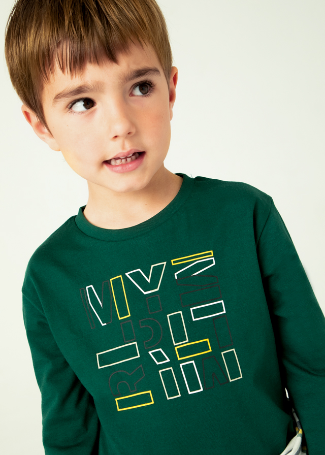 Chlapčenské tričko s dlhým rukávom - MYRL - Letters T-Shirt