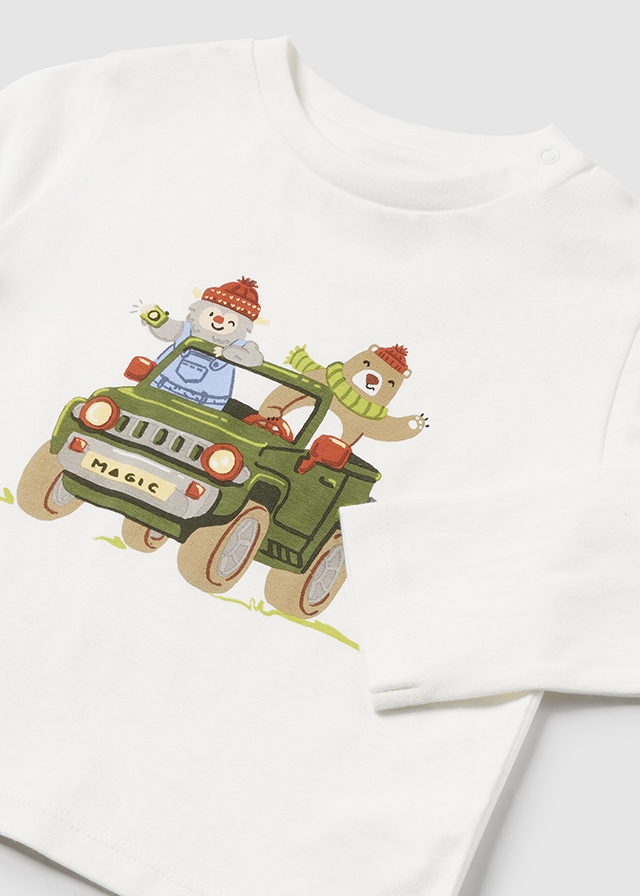 Chlapčenské tričko s dlhým rukávom - MYRL -  Car T-Shirt