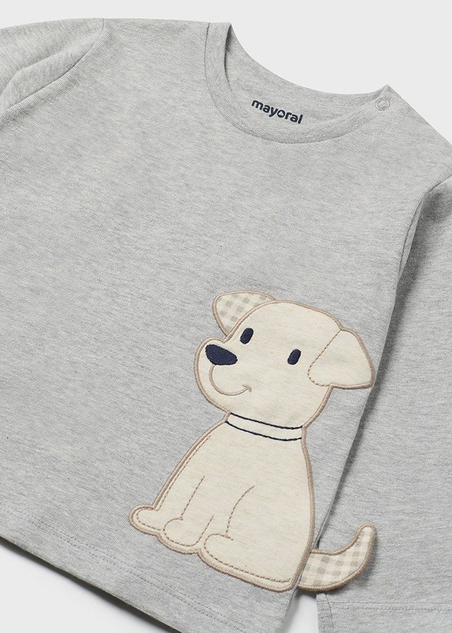 Chlapčenské tričko s dlhým rukávom - MYRL - Interactive Puppy T-Shirt