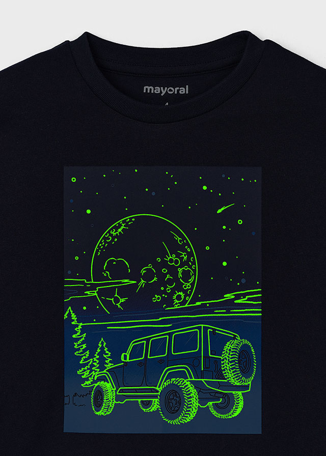 Chlapčenské tričko s dlhým rukávom - MYRL - Glow in the Dark Print T-Shirt