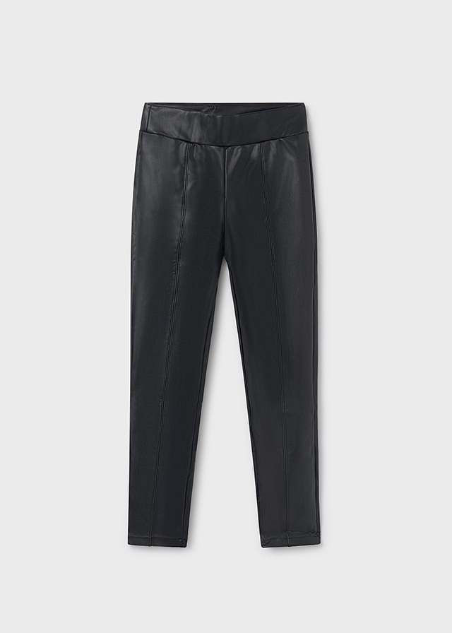 Dievčenské legíny koženkové - Faux Leather Leggings