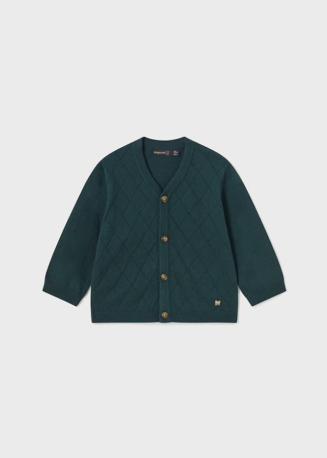 Chlapčenský sveter pletený - MYRL - Diamond Tricot Cardigan