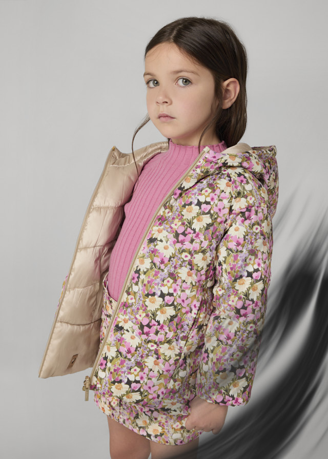 Dievčenský  kabát - MYRL - na prechodné obdobie - Reversible Padded Coat