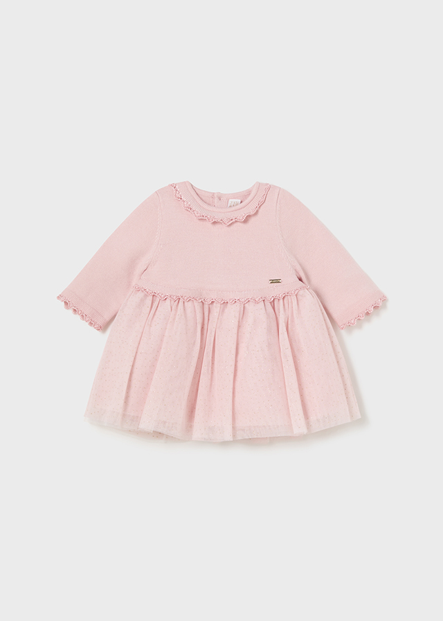 Dievčenské šaty - MYRL - Newborn - Combined Glitter Tulle Dress