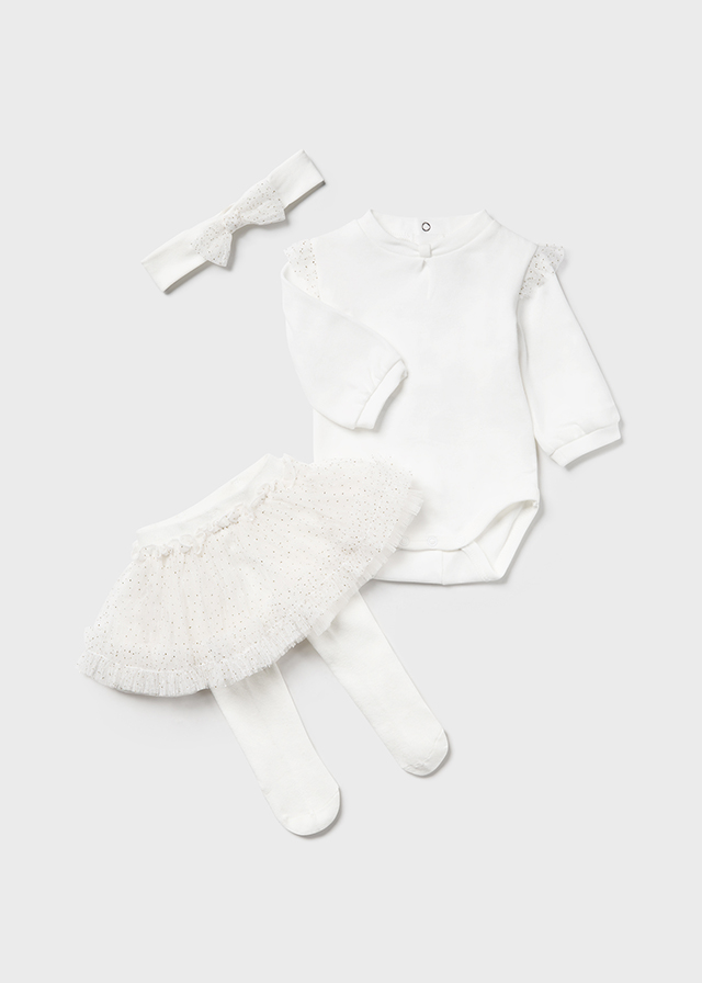 Dievčenská súprava - MYRL - Newborn - 3 Piece Tulle Set