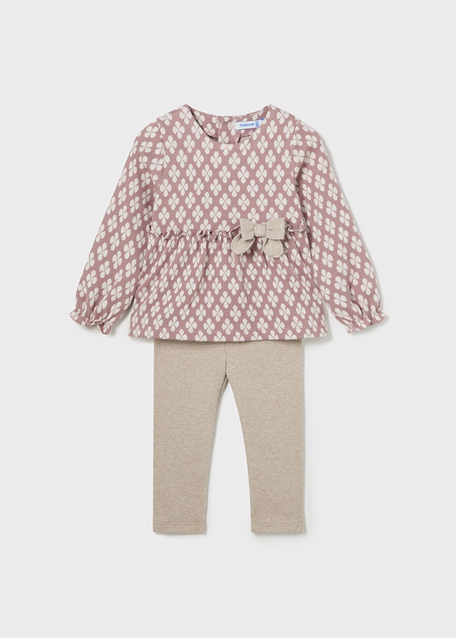 Dievčenská súprava - MYRL - 2 set - Bow Jumper and Leggings Set