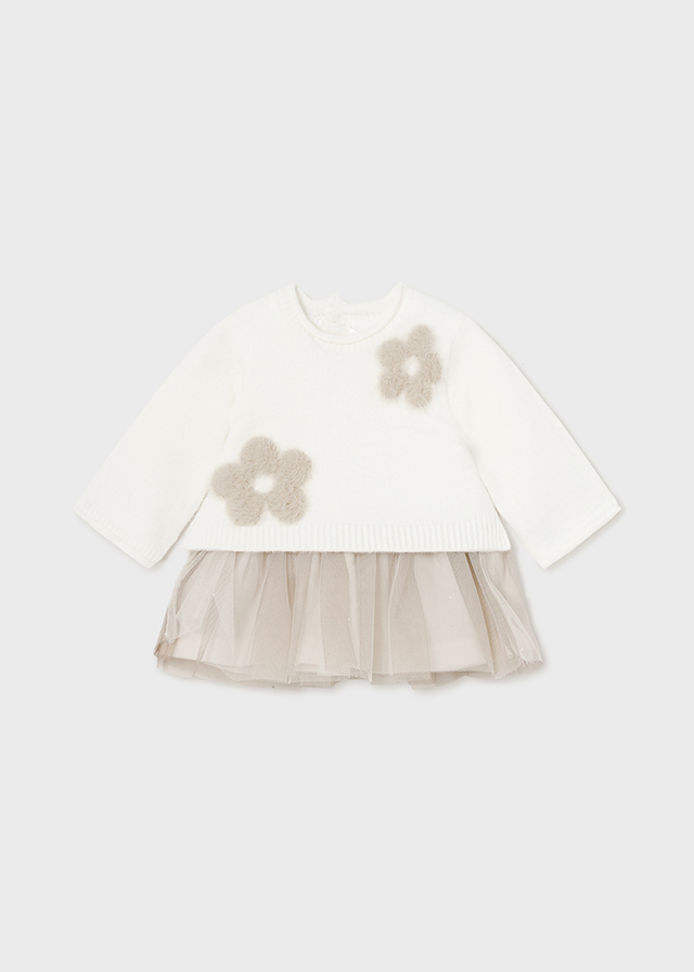 Dievčenské šaty - MYRL - NB class - Newborn Combined Tulle Dress