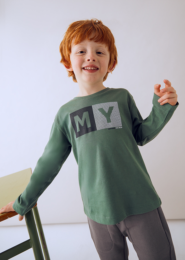 Chlapčenské tričko  - MYRL - Boy Basic Letters T-Shirt