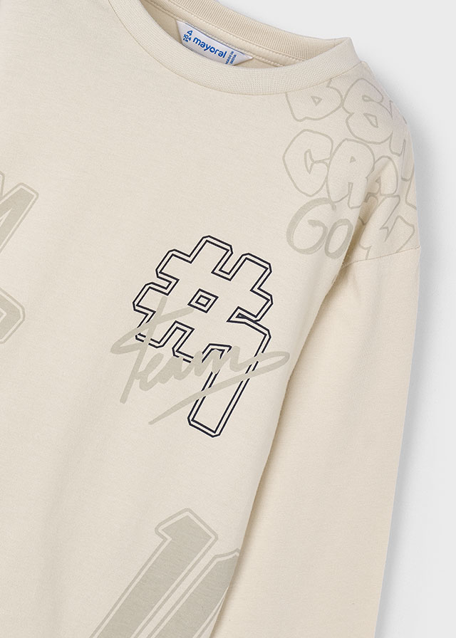 Chlapčenské tričko s dlhým rukávom - MYRL - print shirt