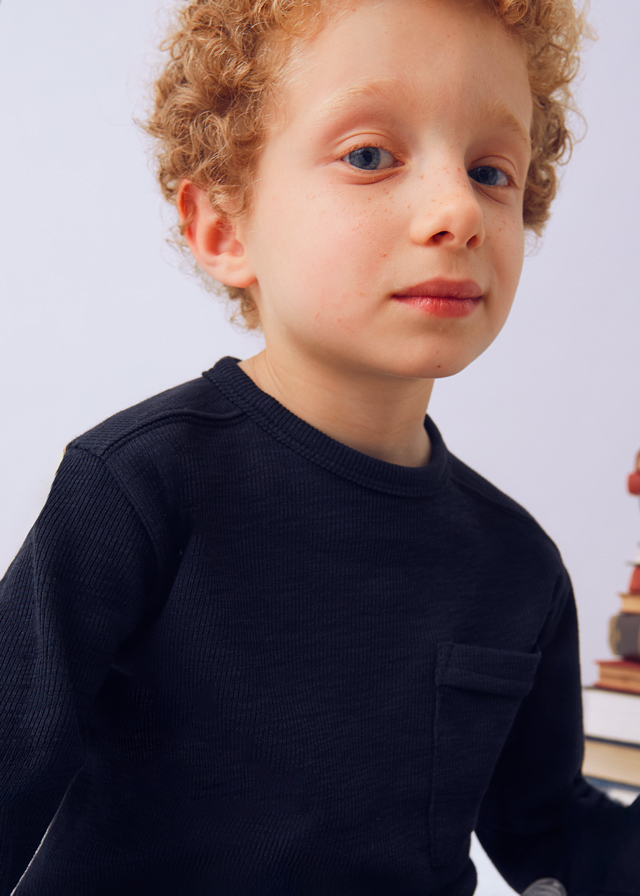 Chlapčenské tričko s dlhým rukávom - MYRL - plain long sleeved shirt