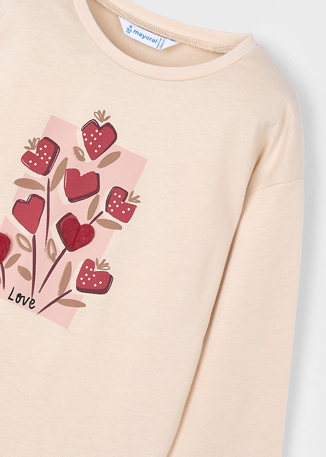 Dievčenské tričko s dlhým rukávom  - MYRL - doll t-shirt