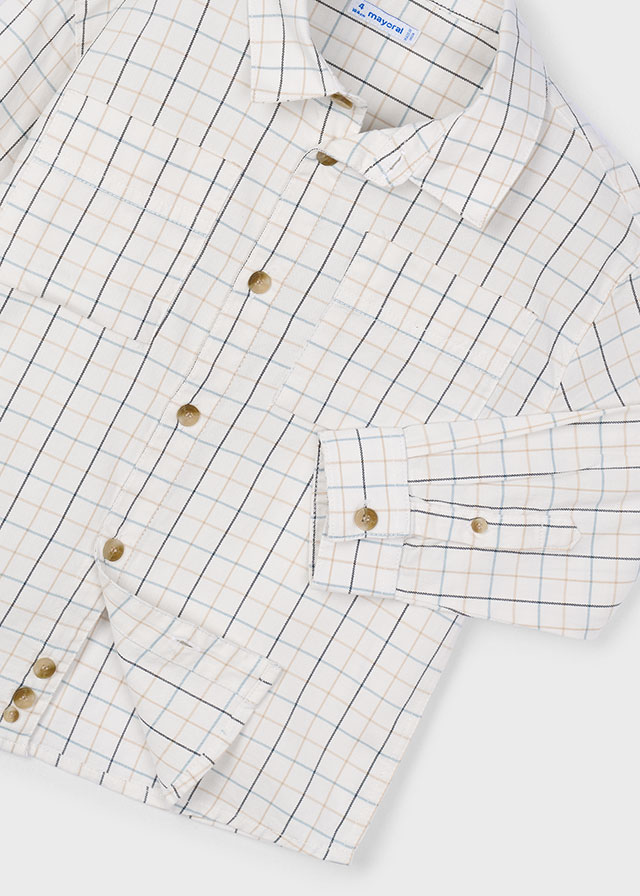 Chlapčenská košeľa s dlhým rukávom - MYRL - check shirt