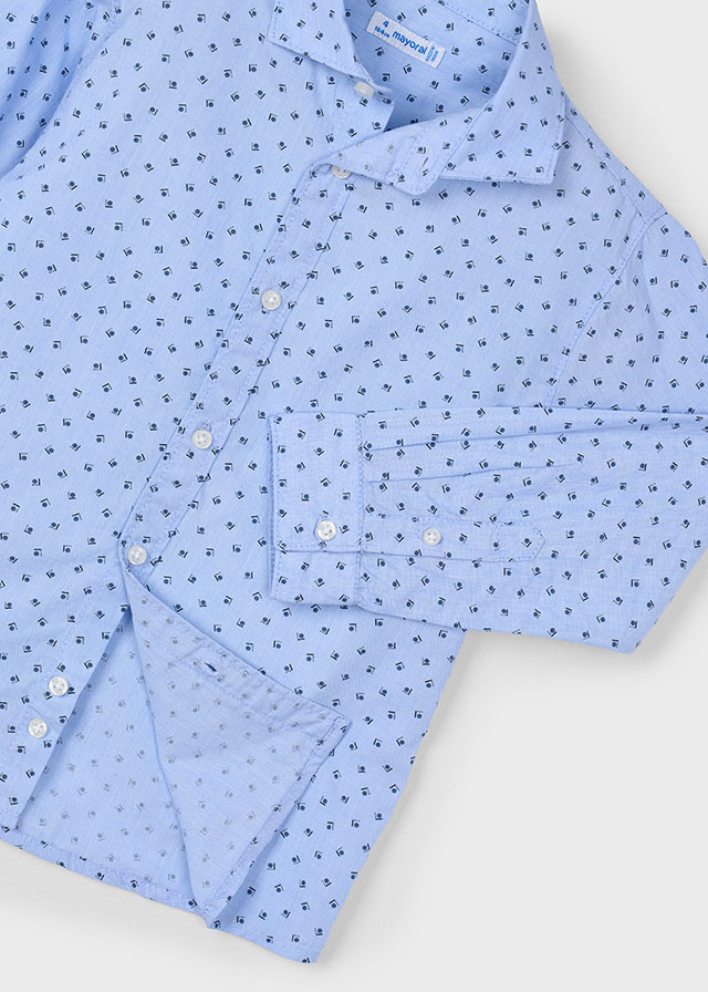 Chlapčenská košeľa s dlhým rukávom - MYRL -  printed shirt