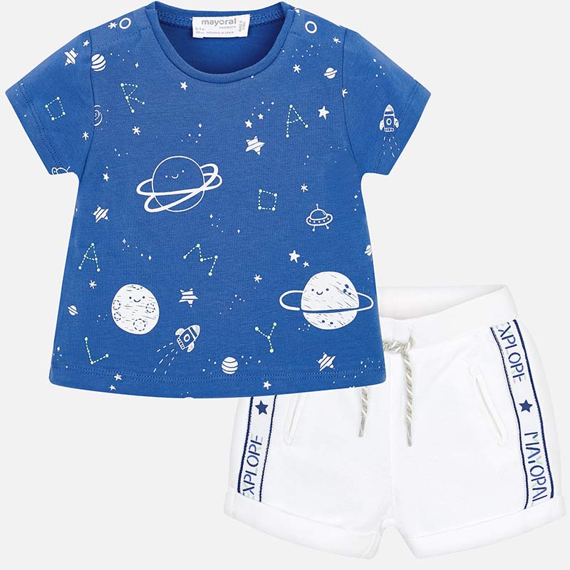 Chlapčenské tričko s krátkym rukávom + krátke nohavice - 2set - GALAXY