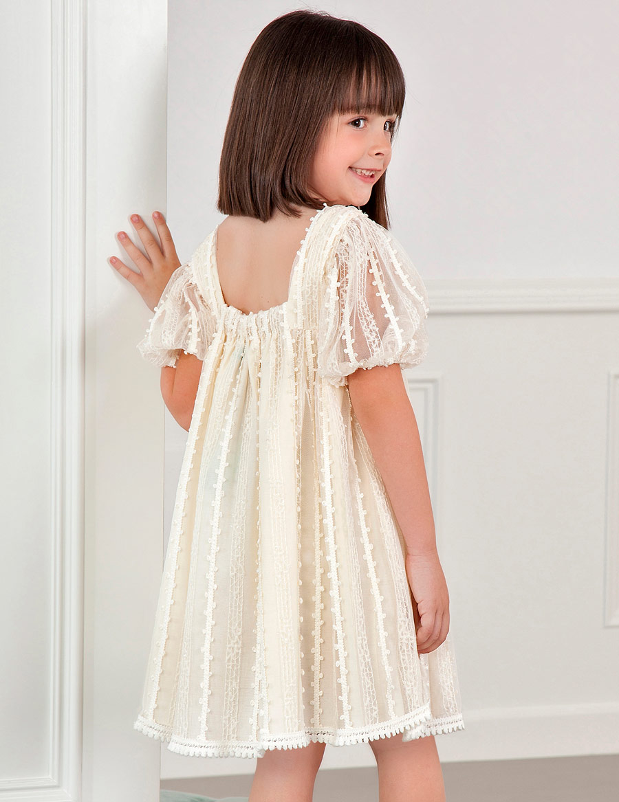 Dievčenské šaty   - Abel&Lula - Tulle embroidered dress