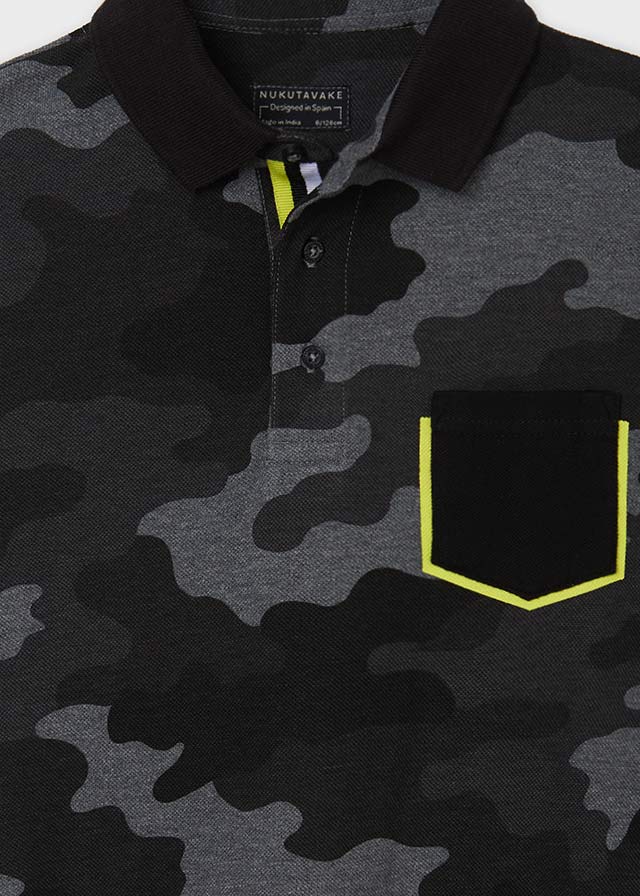 Chlapčenská polokošeľa s dlhým rukávom - MYRL - Camo
