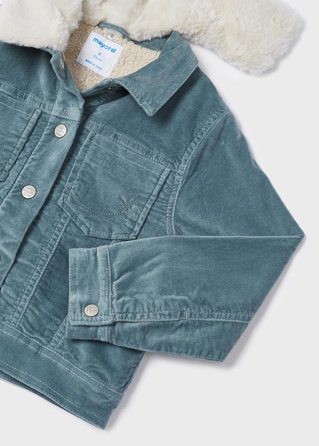 Dievčenská bunda prechodná - Corduroy jacket