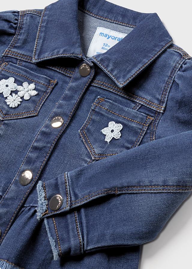 Dievčenská bunda riflová - MYRL - ruffle jacket