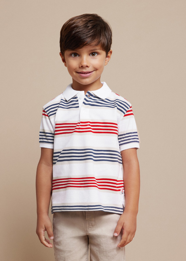 Chlapčenská polokošeľa s krátkym rukávom - MYRL - striped