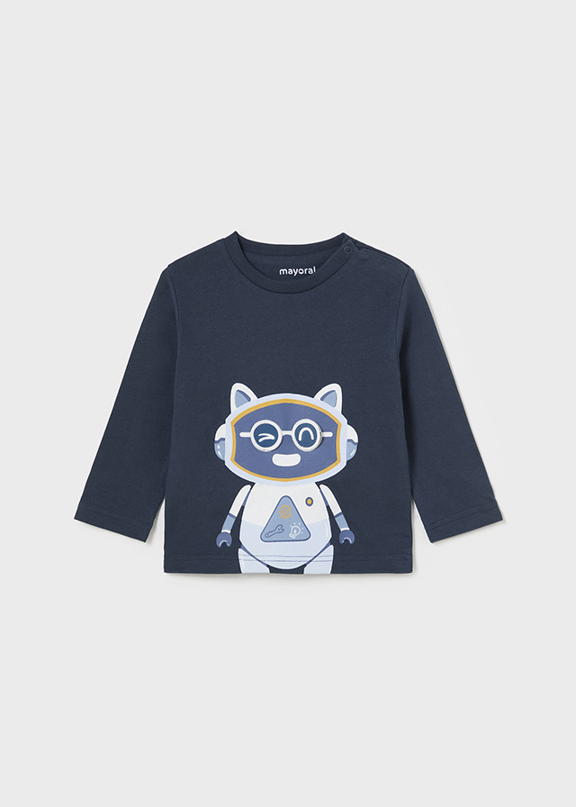 Chlapčenské tričko s dlhým rukávom - MYRL - Interactive Robot T-Shirt