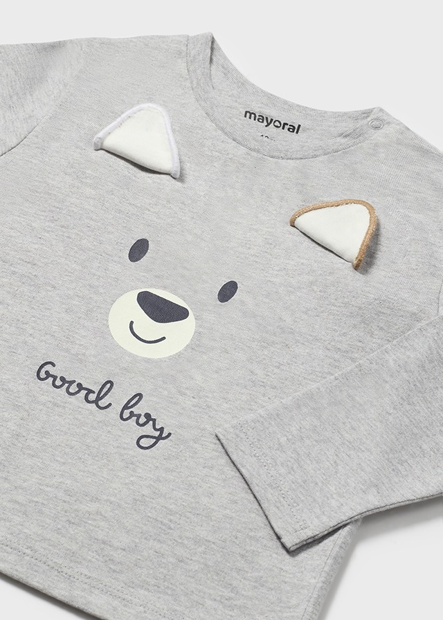 Chlapčenské tričko s dlhým rukávom -2set - MYRL - Set of 2 Puppy T-Shirts