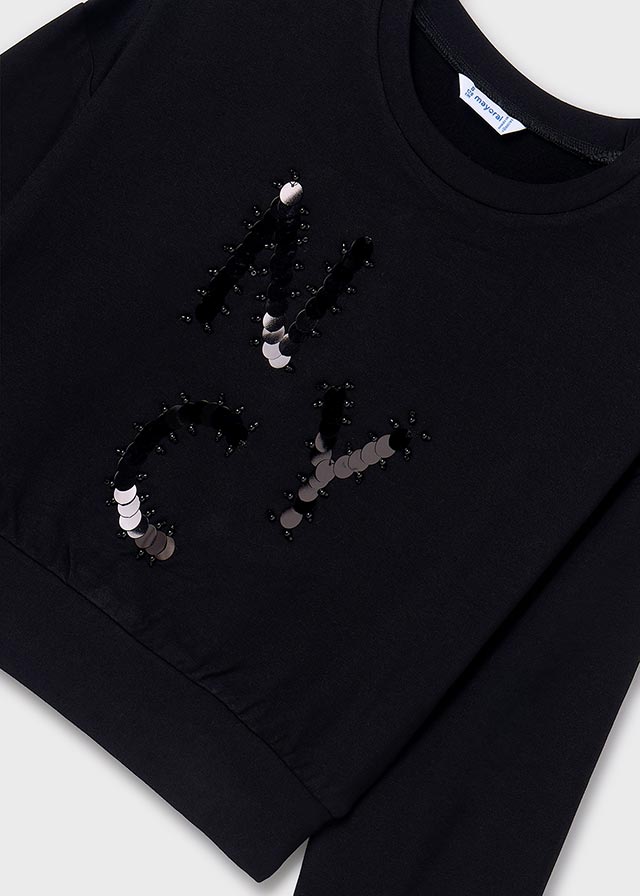 Dievčenský pulóver - MYRL - Letter Applique Jumper