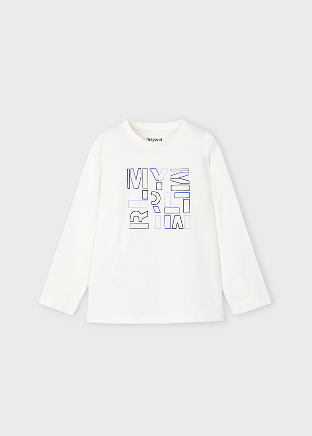 Chlapčenské tričko s dlhým rukávom - MYRL - Letters T-Shirt