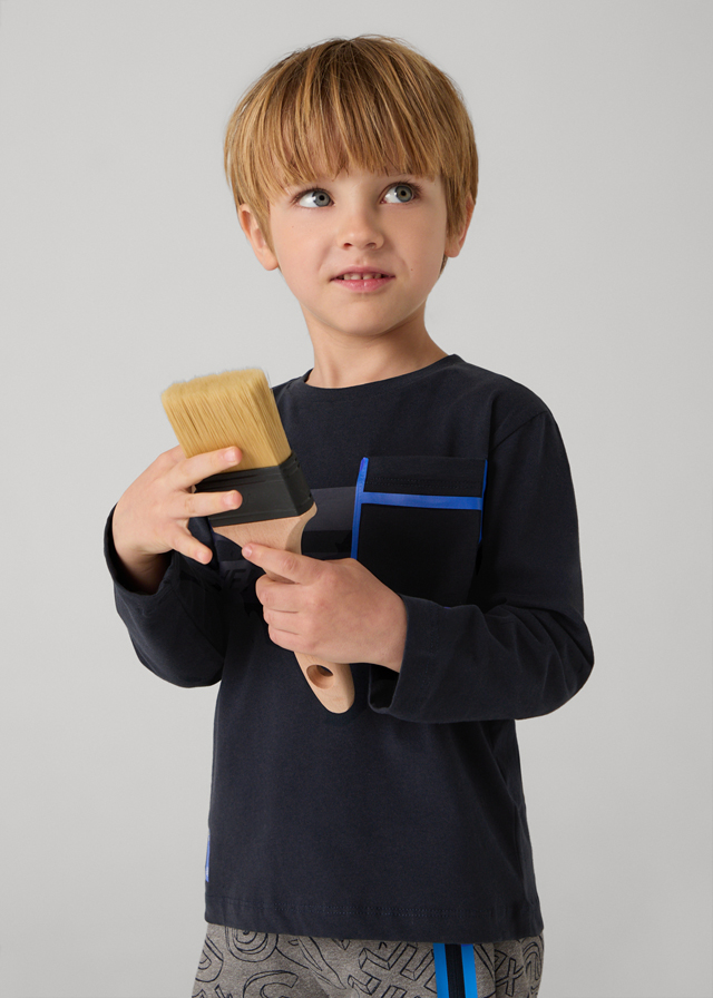 Chlapčenské tričko s dlhým rukávom - MYRL - T-Shirt with Pocket