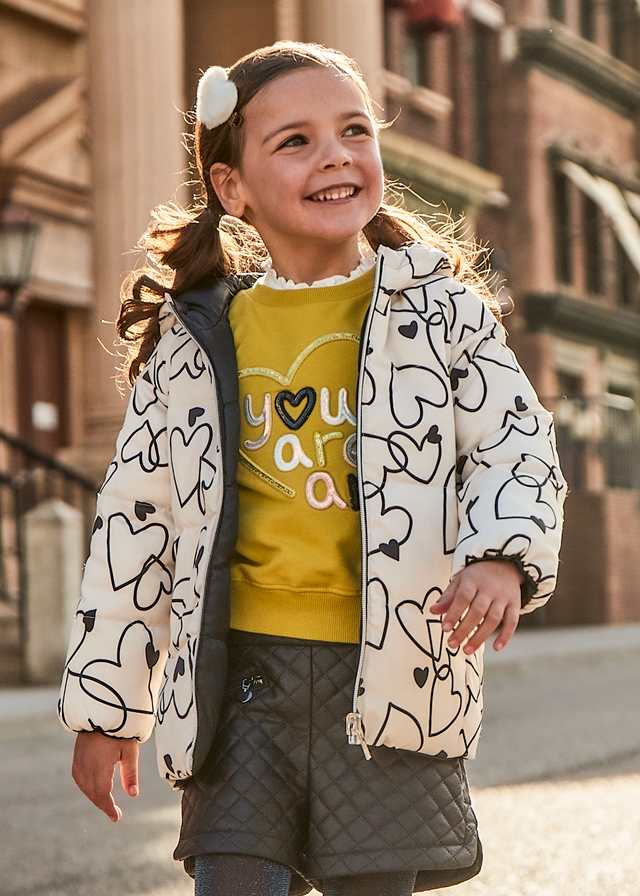 Dievčenský  kabát - MYRL - na prechodné obdobie - Reversible Padded Coat