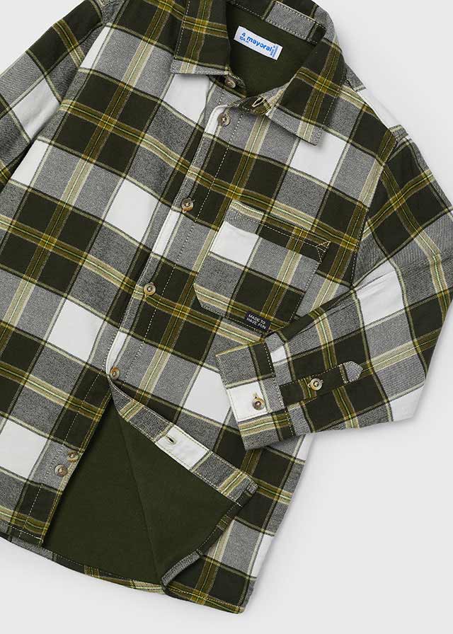 Chlapčenská košeľa s dlhým rukávom - MYRL - Checked Overshirt