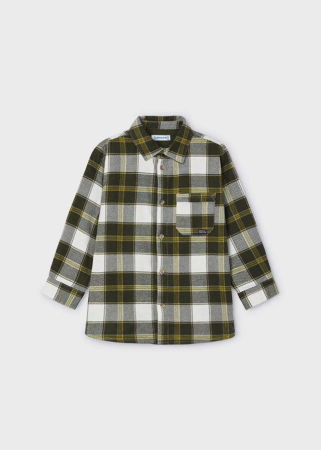 Chlapčenská košeľa s dlhým rukávom - MYRL - Checked Overshirt