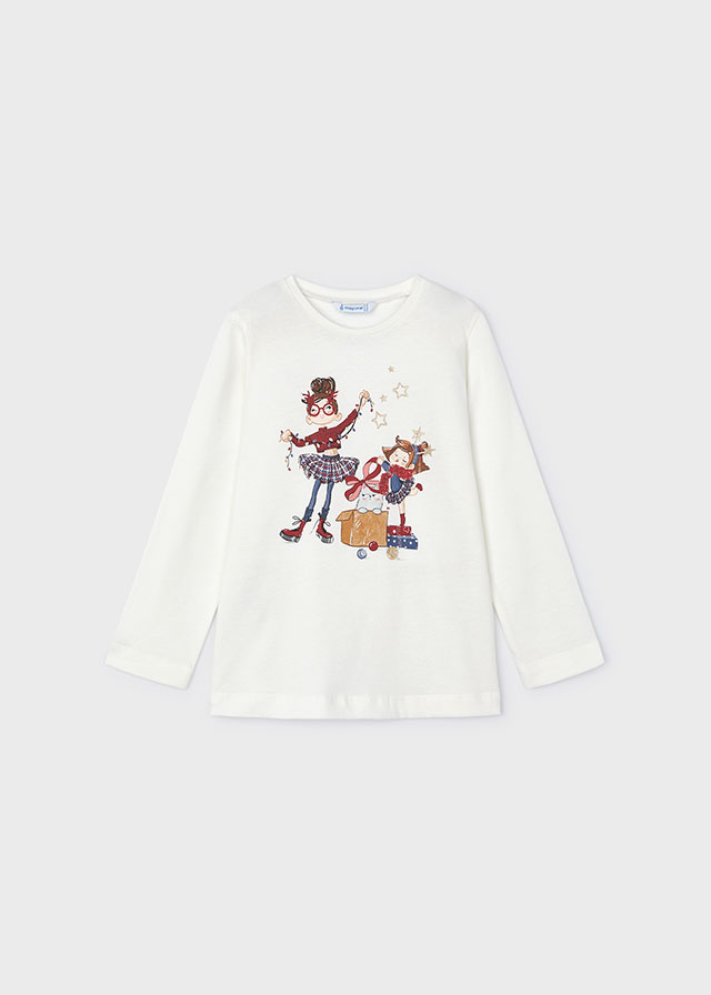 Dievčenské tričko s dlhým rukávom - MYRL - Print T-Shirt