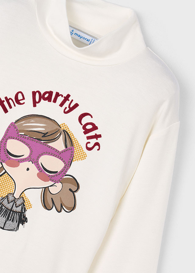Dievčenské tričko s dlhým rukávom  - MYRL - Party cats