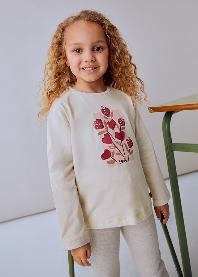 Dievčenské tričko s dlhým rukávom  - MYRL - doll t-shirt